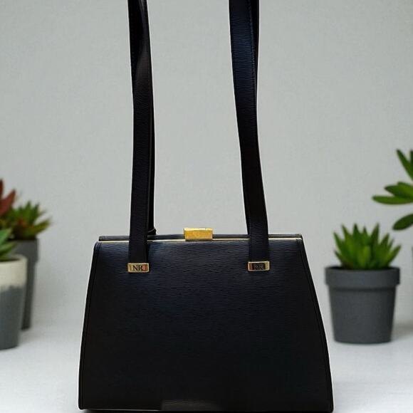 Nina Ricci VINTAGE Shoulder Bag in Navy Blue - Picture 2 of 10